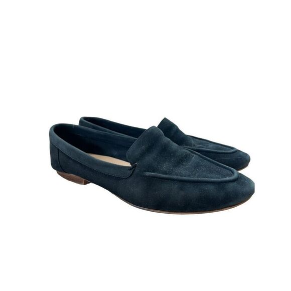 Aldo Joeya Black Suede Slip On Penny Loafers Size  8.5 Capsule Classic Versatile - Picture 1 of 8
